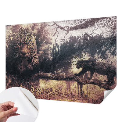Papel mural con patrón decorativo Tema del bosque