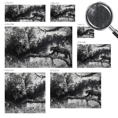 Mural de pared con estampado hermoso Leopardos abstractos