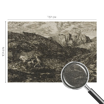 Papel mural con patrón decorativo Viaje a la montaña