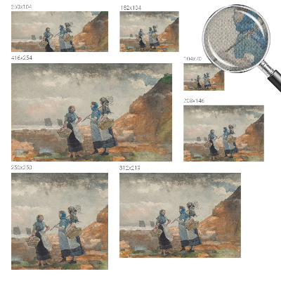 Papel mural con patrón decorativo Una costa serena