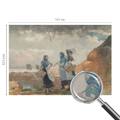 Papel mural con patrón decorativo Una costa serena