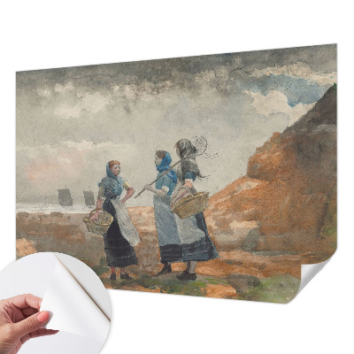 Papel mural con patrón decorativo Una costa serena