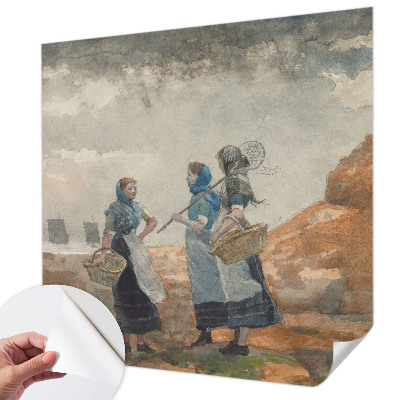 Papel mural con patrón decorativo Una costa serena