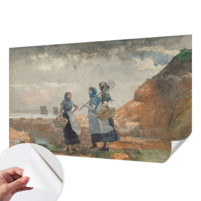 Papel mural con patrón decorativo Una costa serena