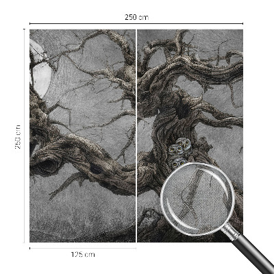 Fotomural decorativo para cabecero de cama Búho misterioso