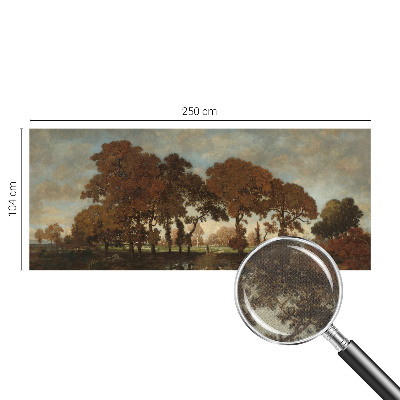 Papel mural con patrón decorativo Paisaje idílico