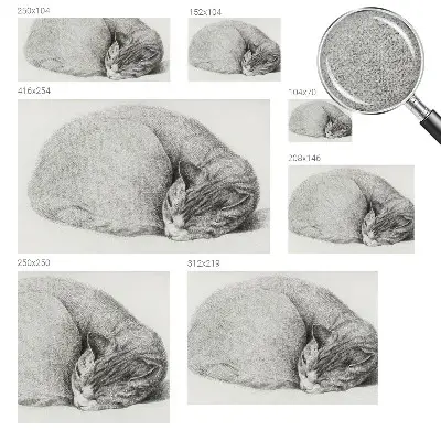 Papel mural texturado decorativo con diseño de un gato acurrucado