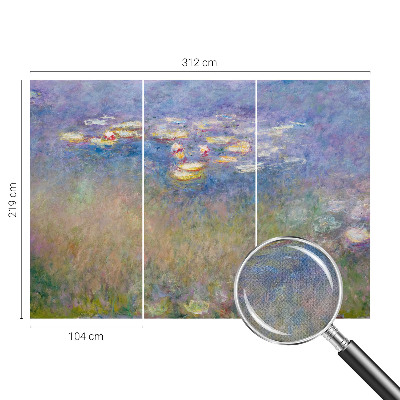 Mural de pared con estampado hermoso Nenúfares