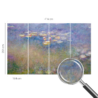 Mural de pared con estampado hermoso Nenúfares