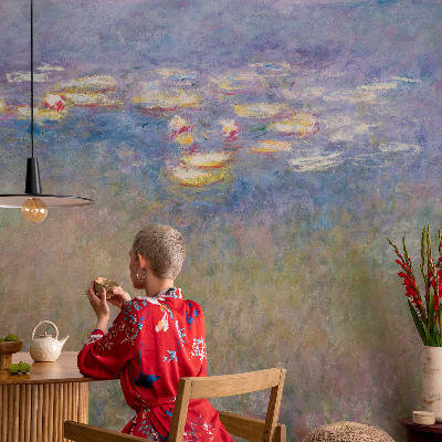 Mural de pared con estampado hermoso Nenúfares