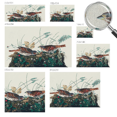 Papel mural con patrón decorativo El encanto de la naturaleza