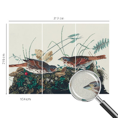 Papel mural con patrón decorativo El encanto de la naturaleza