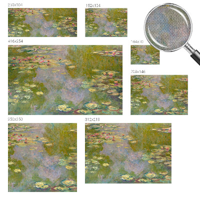 Fotomural decorativo para cabecero de cama Nenúfares