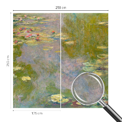 Fotomural decorativo para cabecero de cama Nenúfares