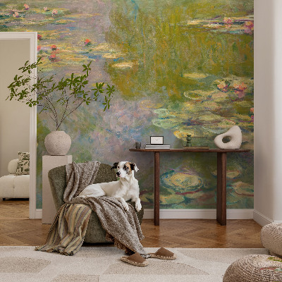 Fotomural decorativo para cabecero de cama Nenúfares