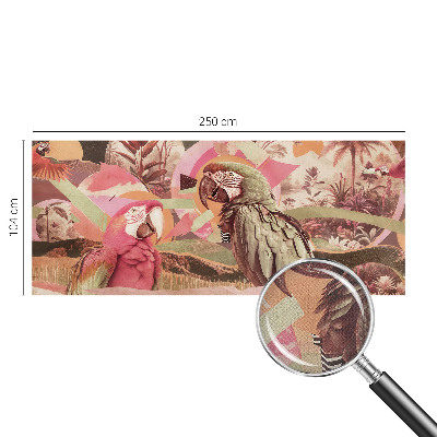 Mural de pared con estampado hermoso Aves tropicales