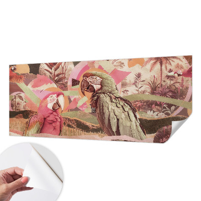 Mural de pared con estampado hermoso Aves tropicales