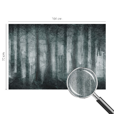 Fotomural decorativo para cabecero de cama Bosque misterioso