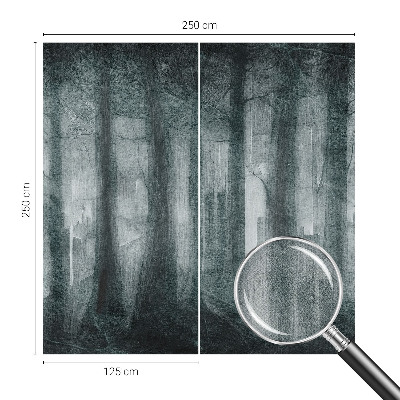 Fotomural decorativo para cabecero de cama Bosque misterioso