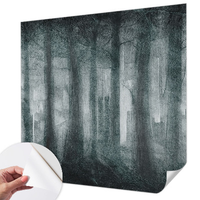 Fotomural decorativo para cabecero de cama Bosque misterioso