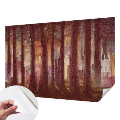 Fotomural decorativo para cabecero de cama con un paisaje misterioso para cabecero