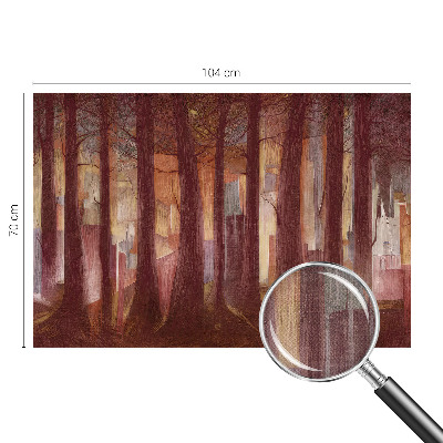 Fotomural decorativo para cabecero de cama con un paisaje misterioso para cabecero
