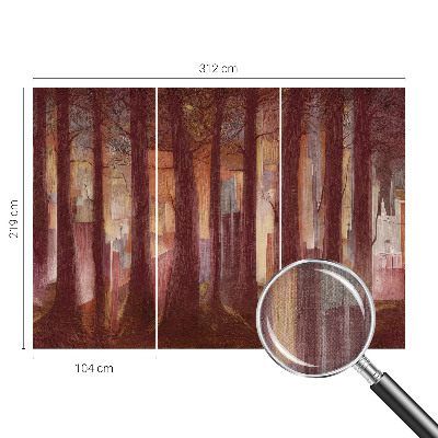 Fotomural decorativo para cabecero de cama con un paisaje misterioso para cabecero
