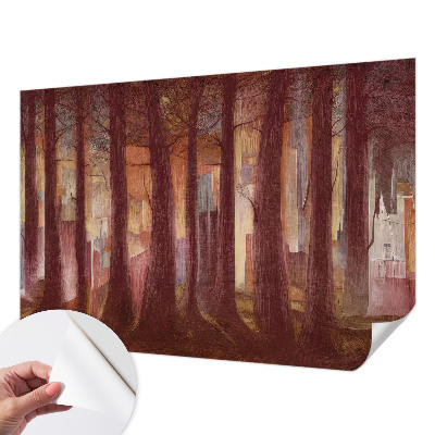 Fotomural decorativo para cabecero de cama con un paisaje misterioso para cabecero