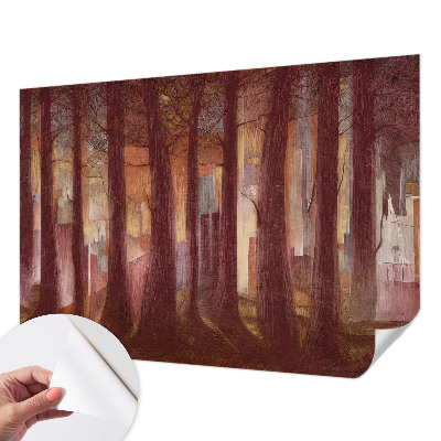 Fotomural decorativo para cabecero de cama con un paisaje misterioso para cabecero