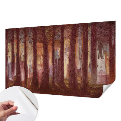 Fotomural decorativo para cabecero de cama con un paisaje misterioso para cabecero