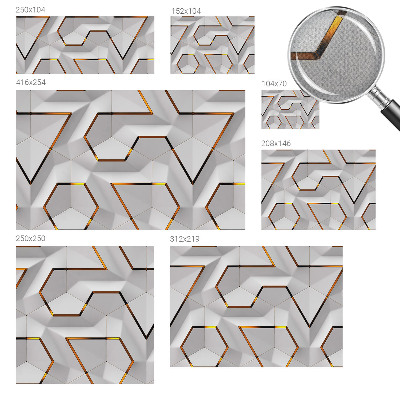 Papel mural con patrón decorativo con motivo de geometría moderna