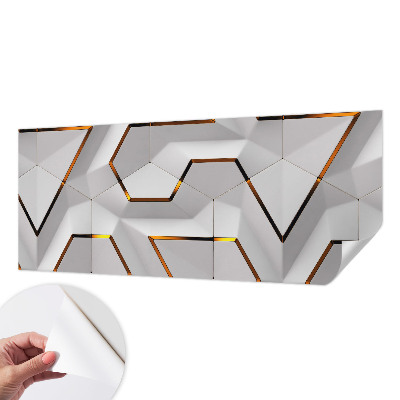 Papel mural con patrón decorativo con motivo de geometría moderna