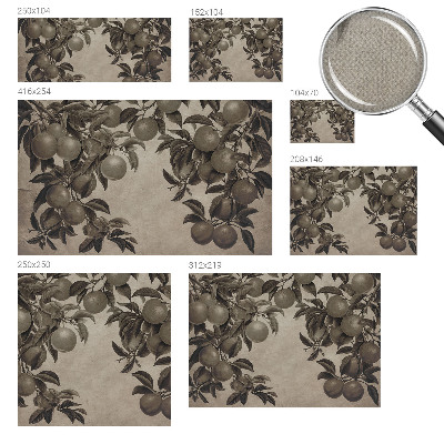 Papel mural con patrón decorativo Patrón de frutas