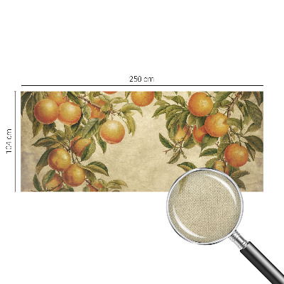 Mural de pared con estampado hermoso con motivo de ramas frutales