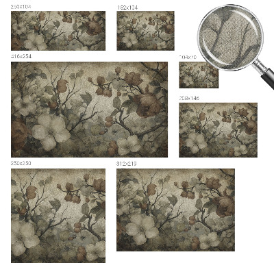 Papel mural con patrón decorativo con diseño floral elegante