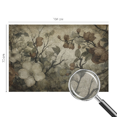 Papel mural con patrón decorativo con diseño floral elegante