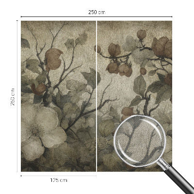 Papel mural con patrón decorativo Belleza floral