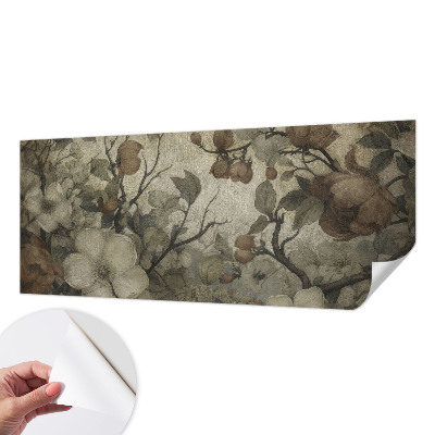 Papel mural con patrón decorativo con diseño floral elegante