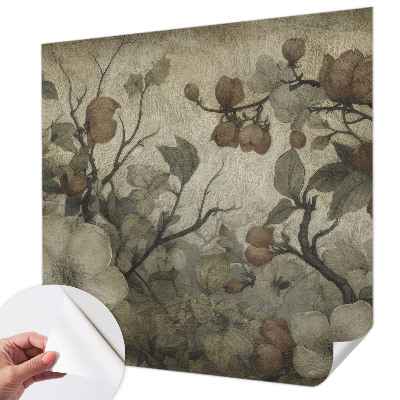 Papel mural con patrón decorativo con diseño floral elegante