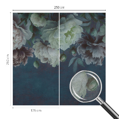 Mural de pared con estampado hermoso con motivo floral para dar un aire elegante