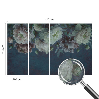 Mural de pared con estampado hermoso Elegancia floral