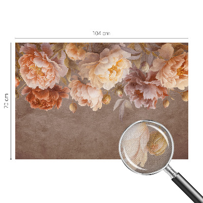 Papel mural texturado decorativo con estampado de elegancia floral
