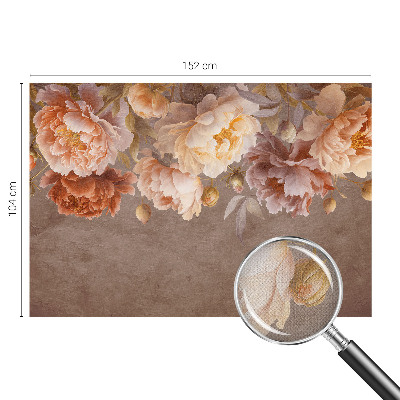 Papel mural texturado decorativo con estampado de elegancia floral