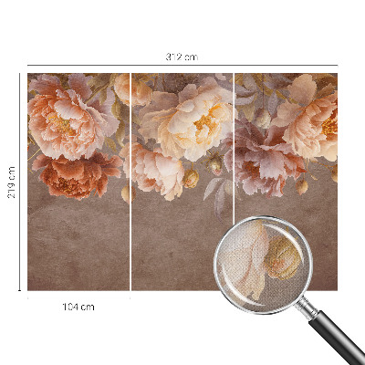 Papel mural texturado decorativo con estampado de elegancia floral