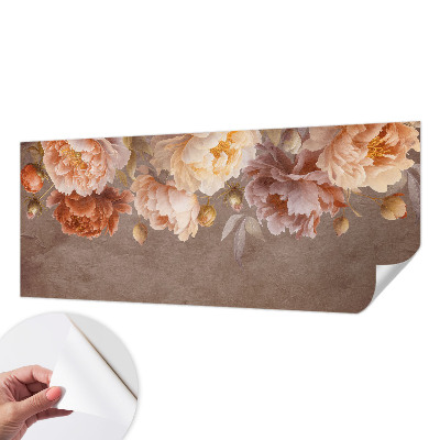 Papel mural texturado decorativo con estampado de elegancia floral