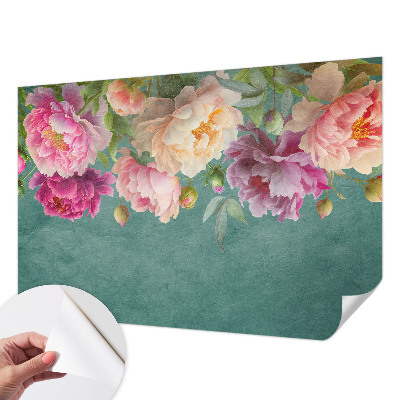 Papel mural texturado decorativo con diseño de elegancia floral