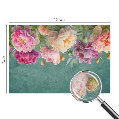 Papel mural texturado decorativo con diseño de elegancia floral