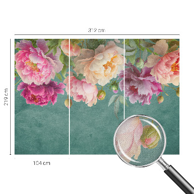Papel mural texturado decorativo con diseño de elegancia floral