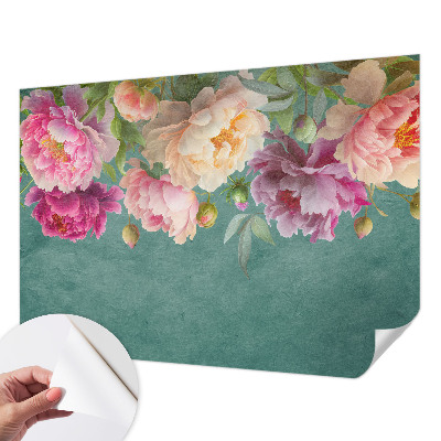 Papel mural texturado decorativo con diseño de elegancia floral