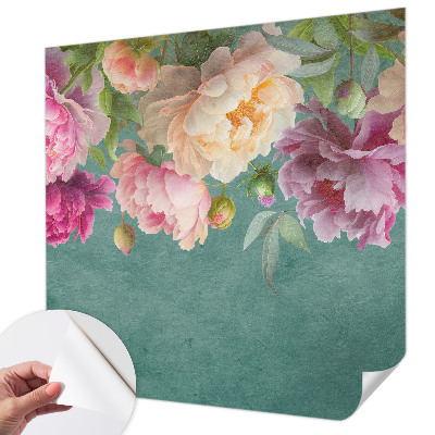 Papel mural texturado decorativo con diseño de elegancia floral
